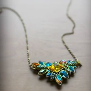 Sunset on the Seine Statement Pendent Necklace